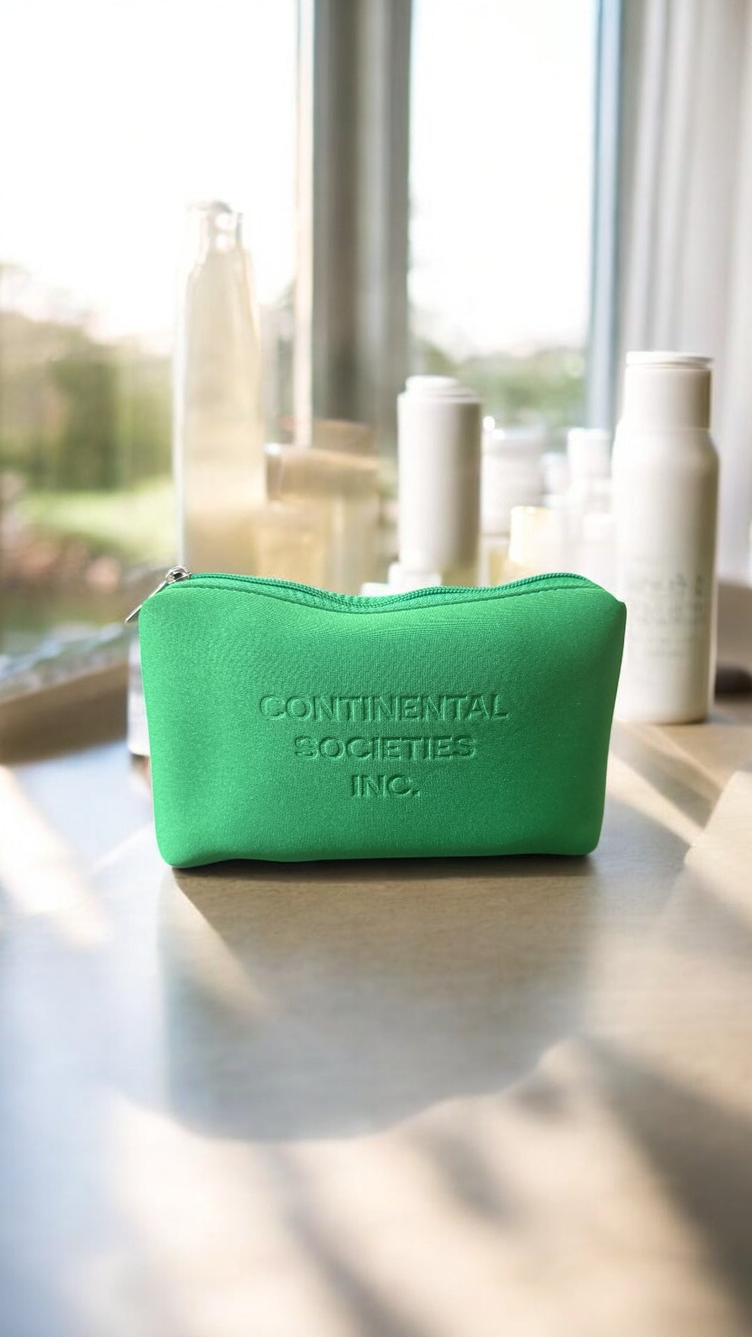 CSI Green Zippered Bag
