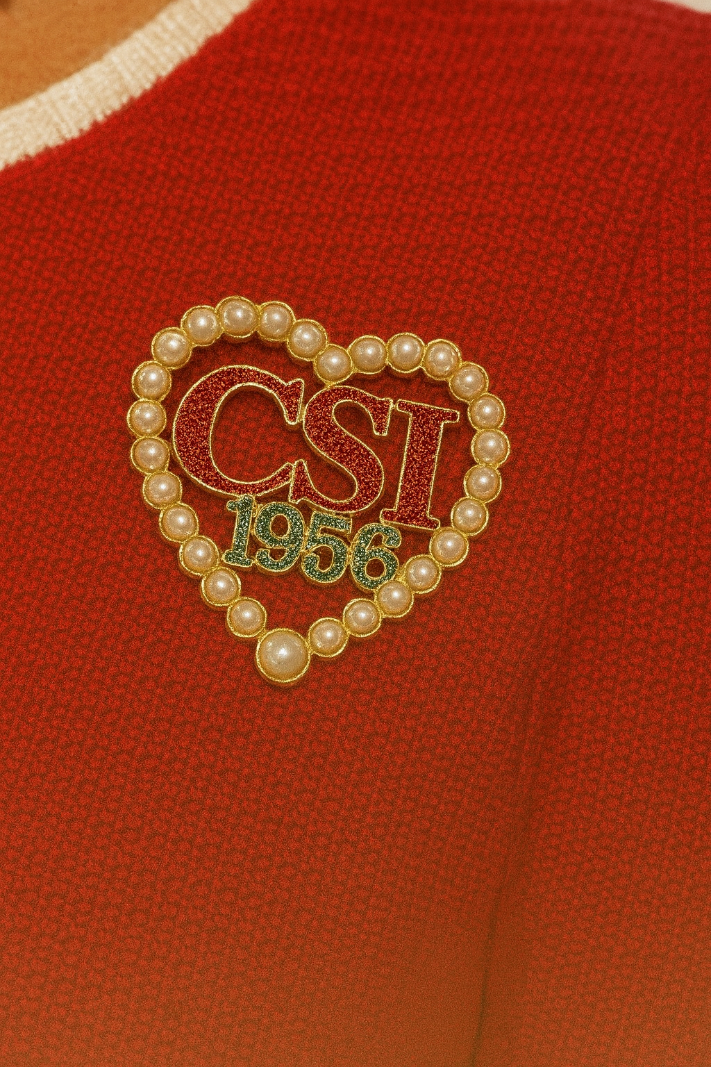 CSI Pearl Heart Pin